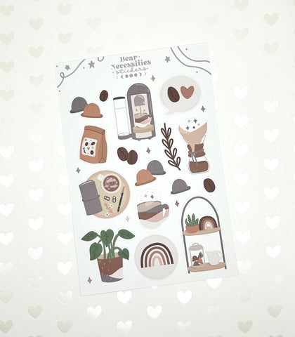 Coffee Bar-Journaling Sticker Sheet