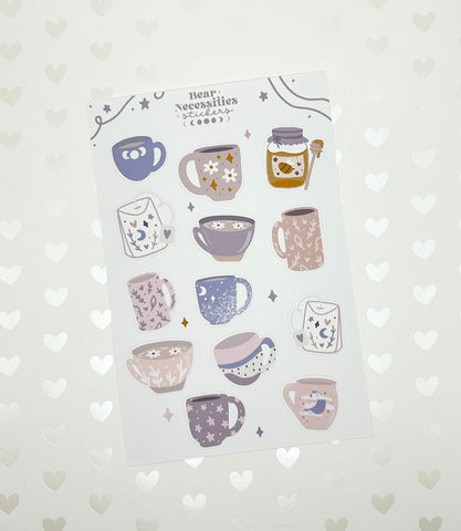 Cozy Mugs-Journaling Sticker Sheet