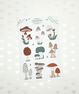 Mushies-Journaling Sticker Sheet
