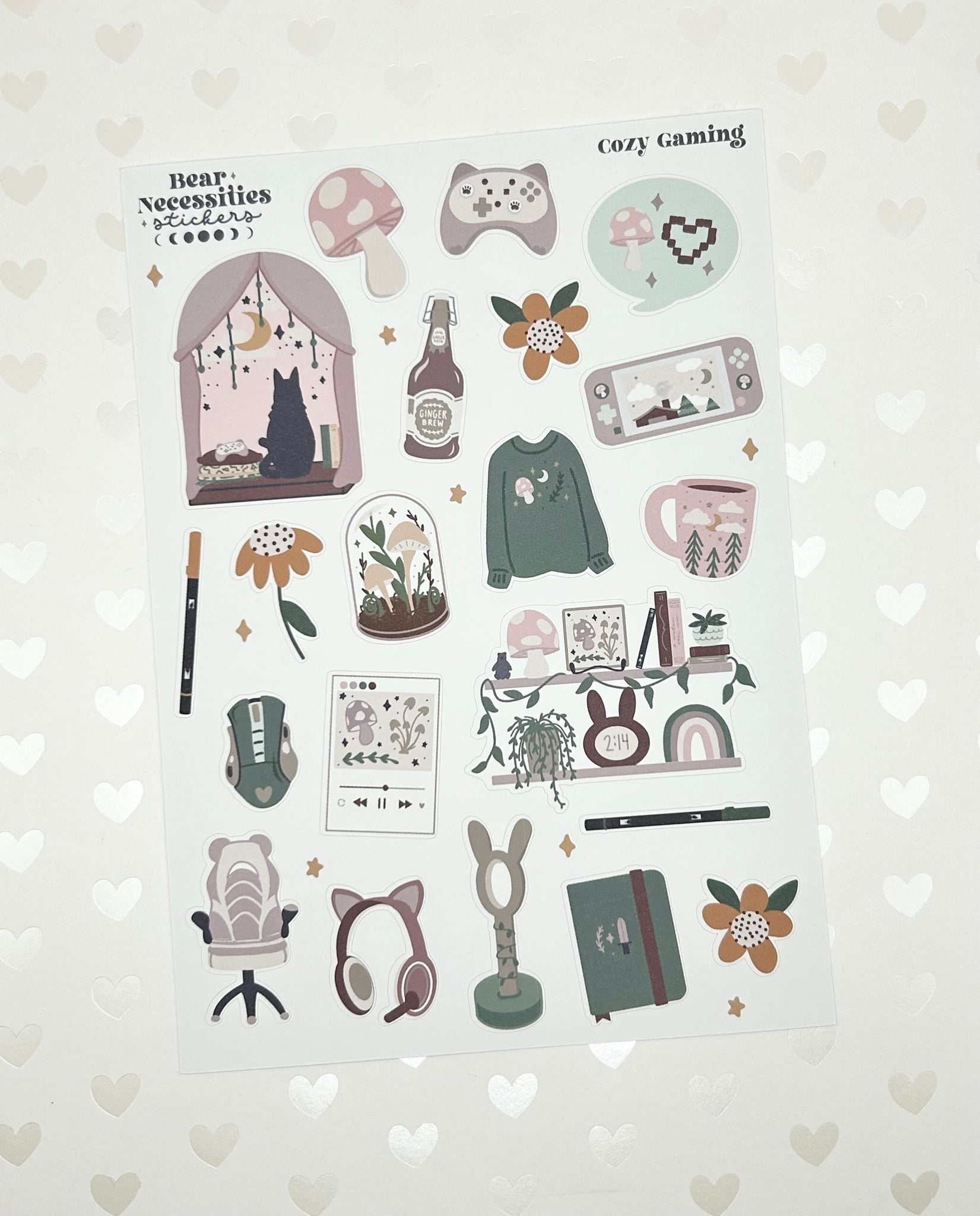 Cozy Gaming- Sticker Sheets