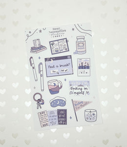 Self Care- Sticker Sheets
